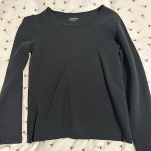Thermal Black Long Sleeve Top